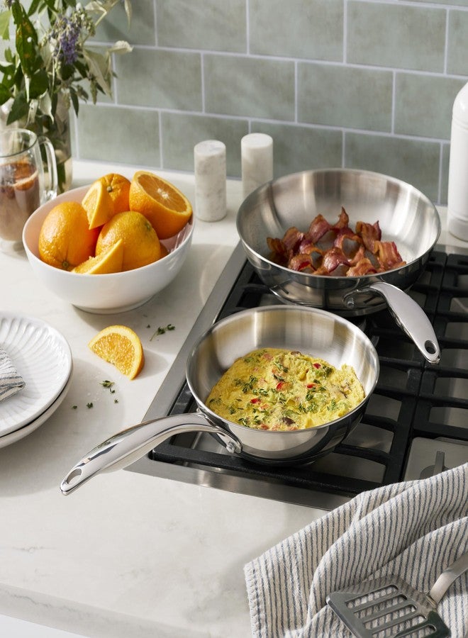 Henckels Aragon 2-pc Stainless Steel Fry Pan Set - Image 4